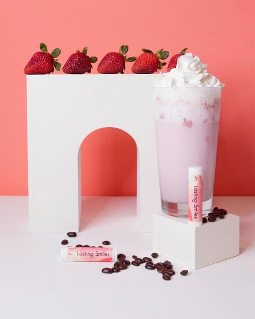 Strawberry Creme Organic Lip Balm · Lasting Smiles