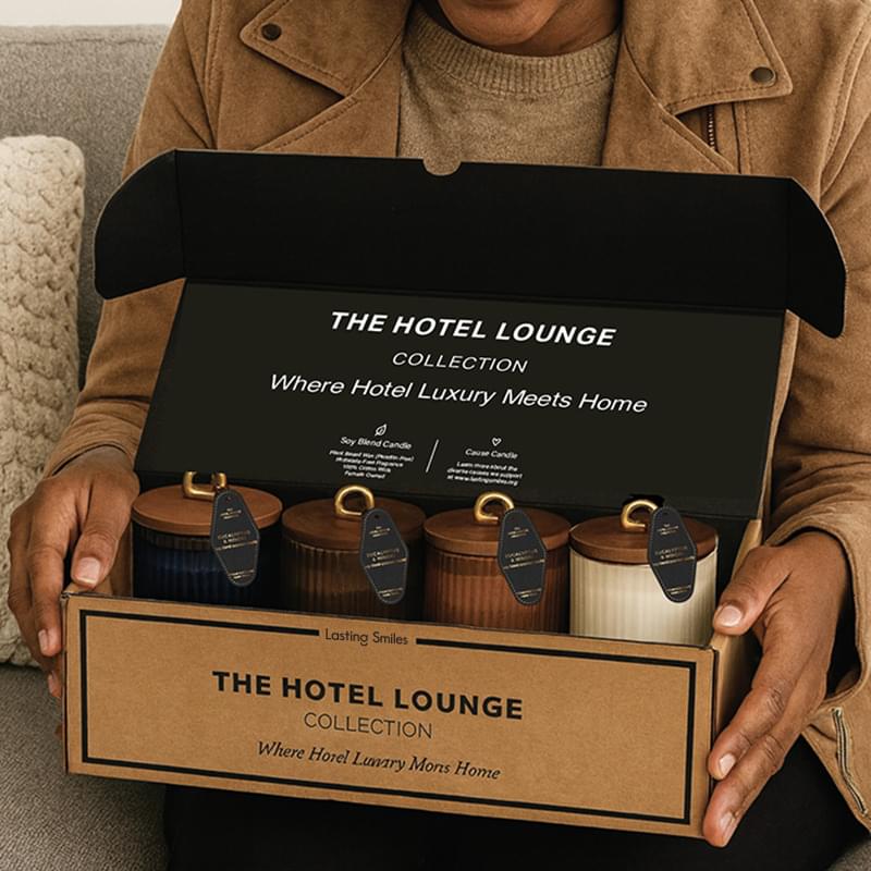 Ribbed Glass Candle Box