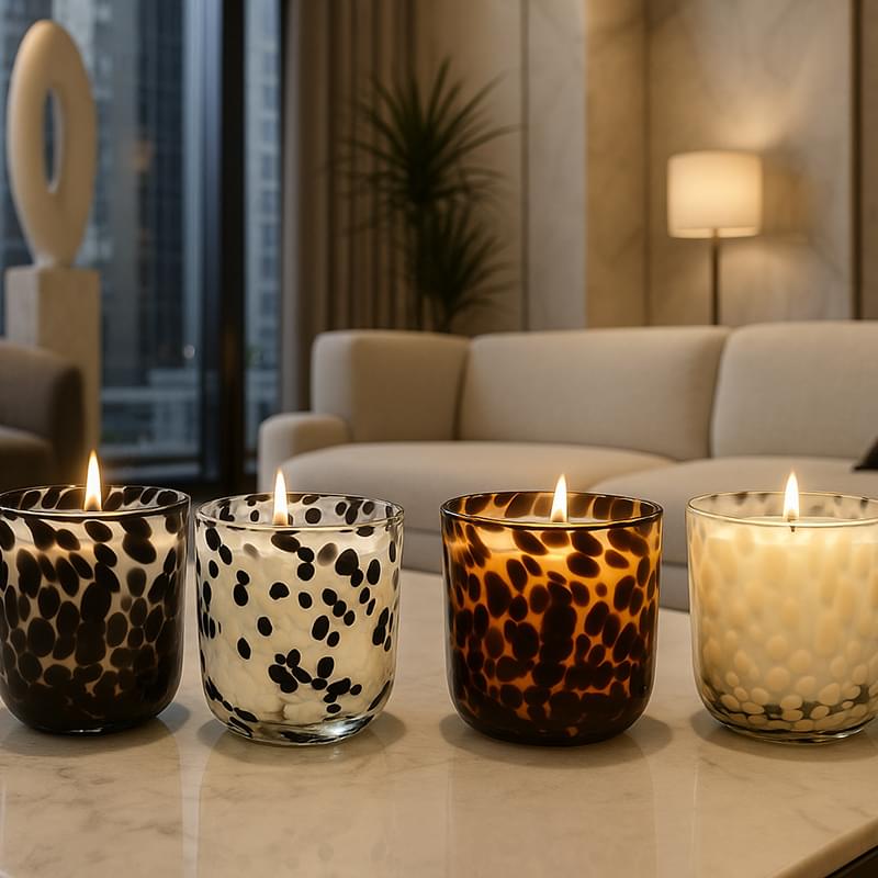 Tortoise Handblown Glass Candle by Lasting Smiles